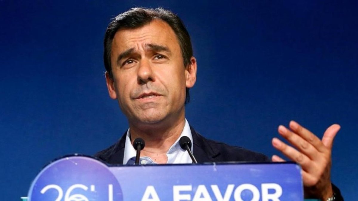 El coordinador del PP, Fernando Martínez-Maillo, en rueda de prensa.