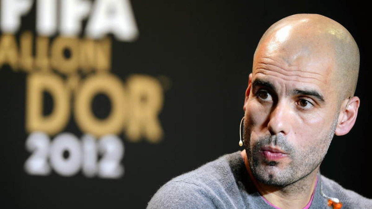 Pep Guardiola en la gala del Balón de Oro, en una de sus últimas apariciones públicas.
