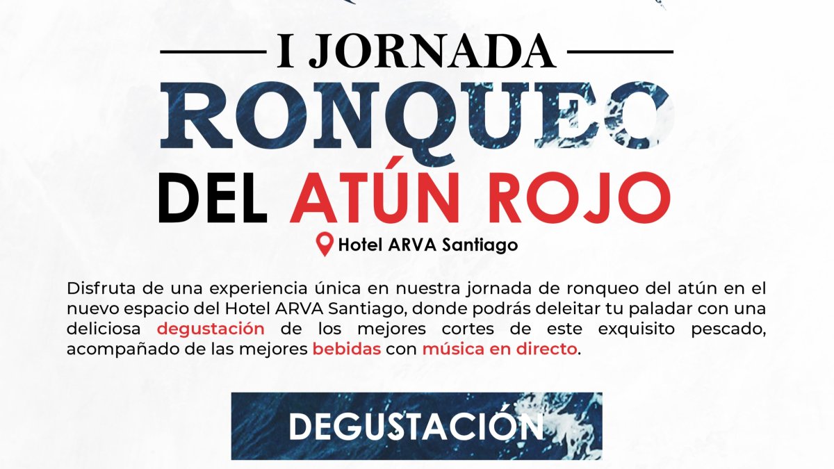 Cartel de la I Jornada Ronqueo del atún rojo. DL