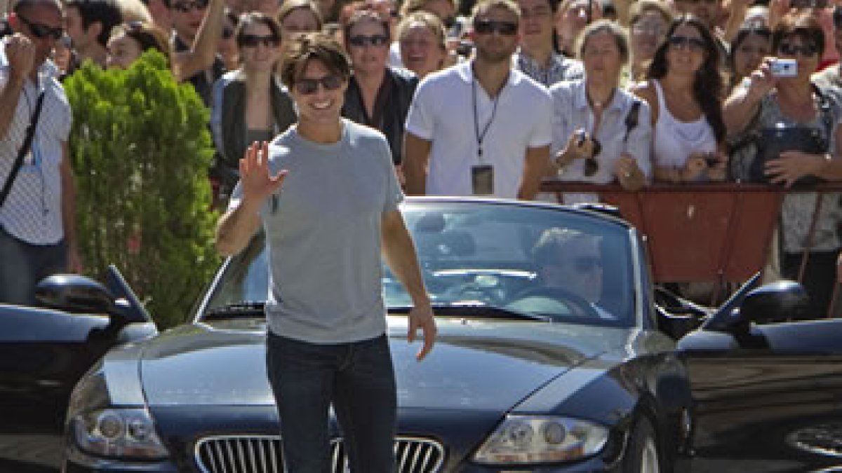 El actor norteamericano Tom Cruise, ayer en Sevilla.