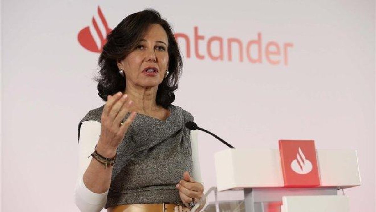 Ana Patricia Botín, presidenta del Banco Santander, en una imagen de archivo.
