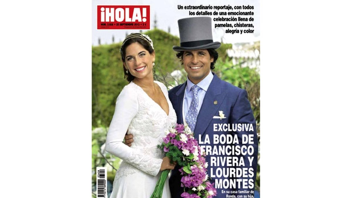 Portada revista 'Hola' sobre la boda de Fran Rivera y Lourdes Montes.