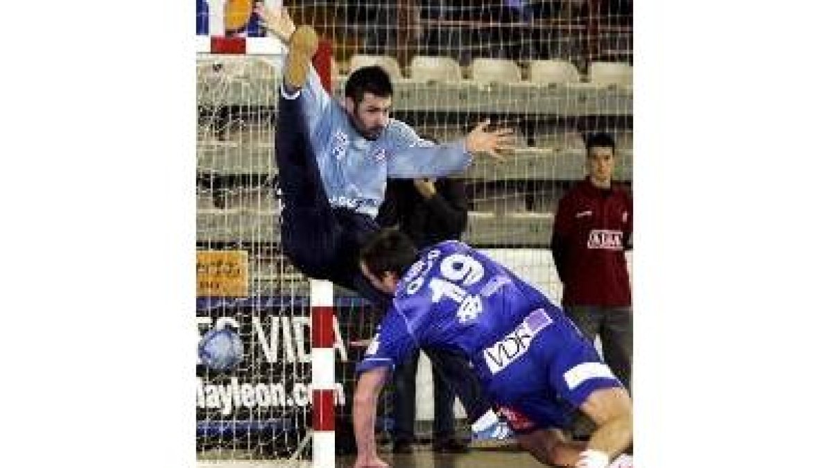 Jorge Martínez en un partido reciente del Ademar