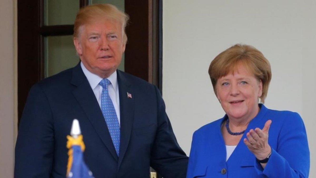 Trump y Merkel