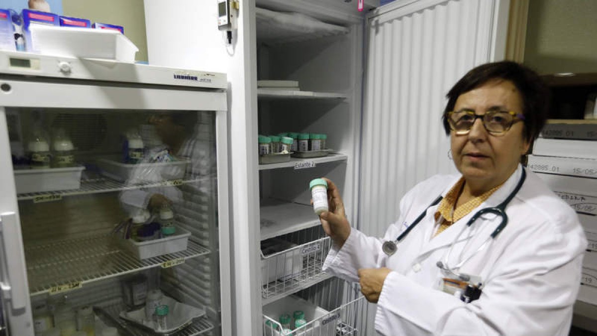 Maite Palau, jefa de la unidad de neonatología y responsable del Banco de Leche del Hospital de León. MARCIANO PEREZ