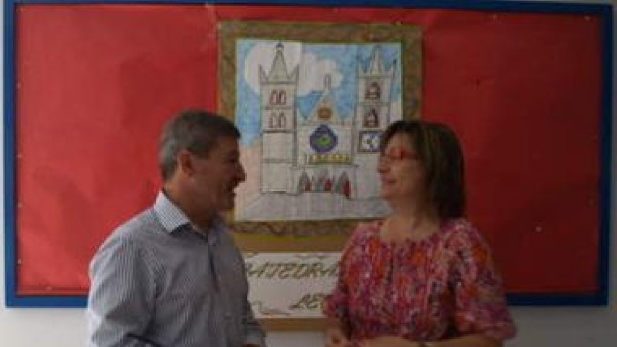 Luis García Perrino, junto a Evelia Fernández.