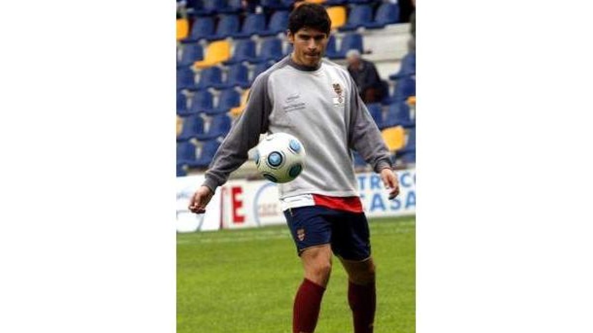 Matías Saad durante su etapa en el Pontevedra.