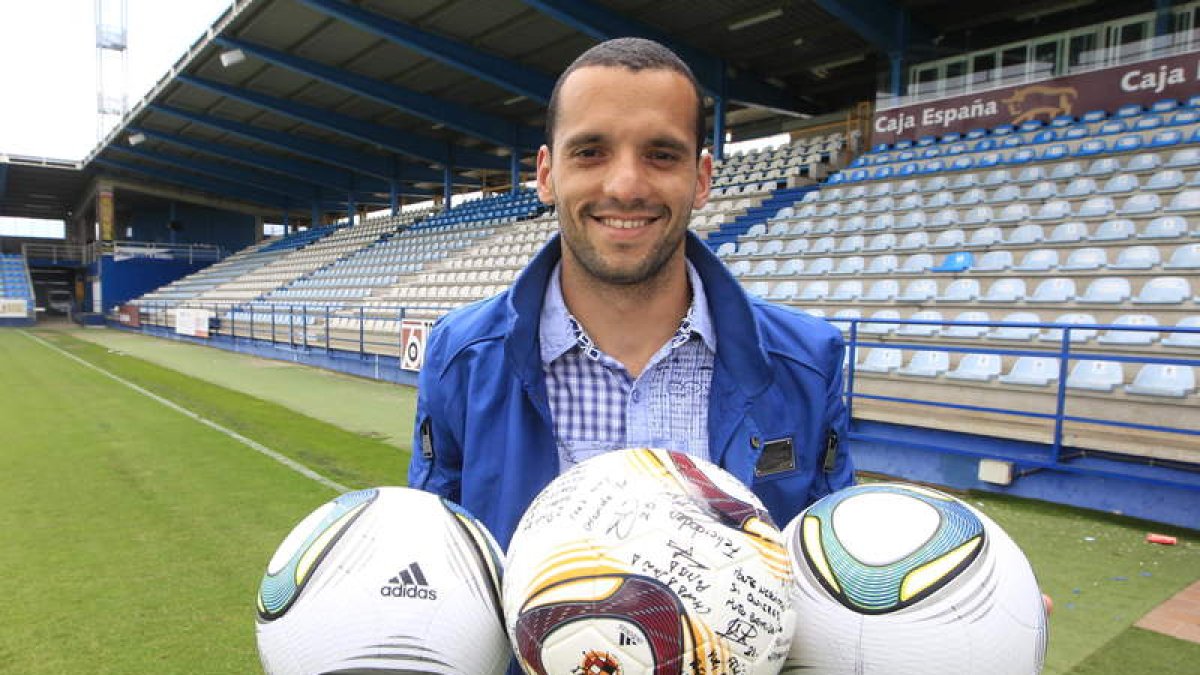 Yuri es el representante de la SD Ponferradina que jugará el partido solidario.