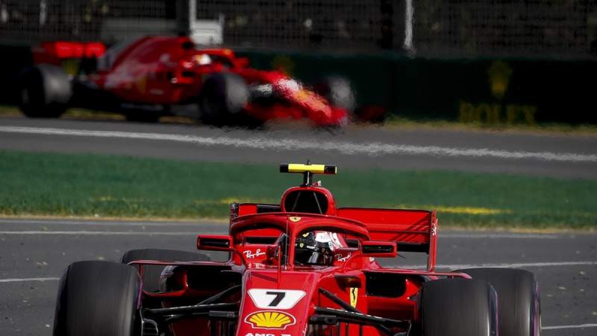 El alemán Sebastian Vettel sumó en Australia el primer triunfo de la temporada para Ferrari. DIEGO AZUBEL