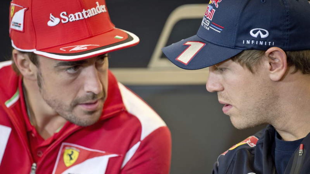 Vettel apunta a Fernando Alonso como el rival más cualificado para evitar su quinto título.