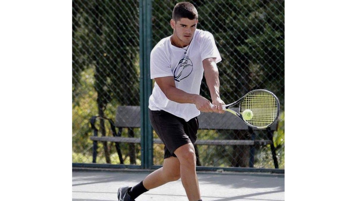 Jorge Blanco, un leonés en el Open Mutua Madrid. MONTERO