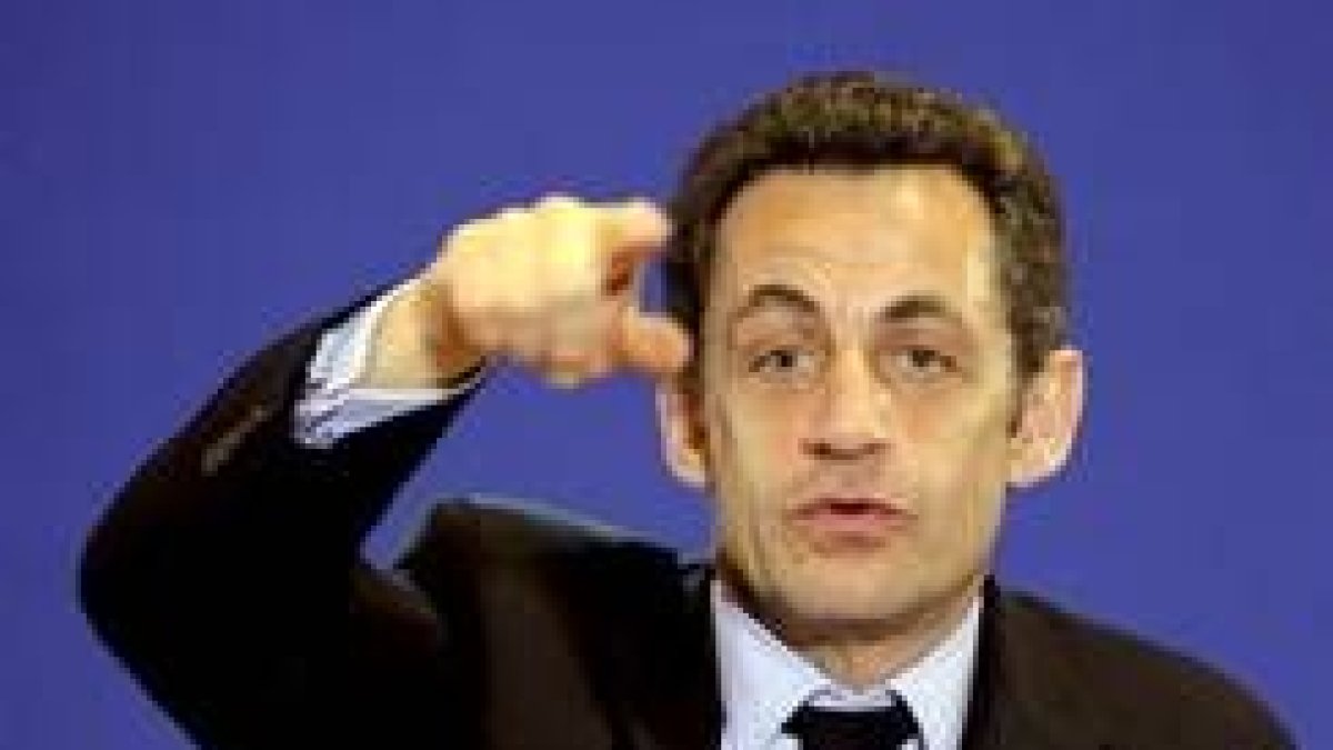 Nicolás Sarkozy en una de las últimas reuniones con colegas europeos