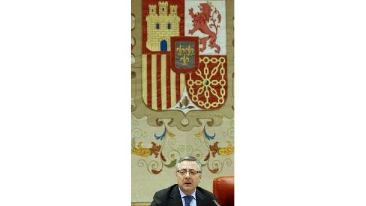 José Blanco, durante su comparecencia en el Congreso.