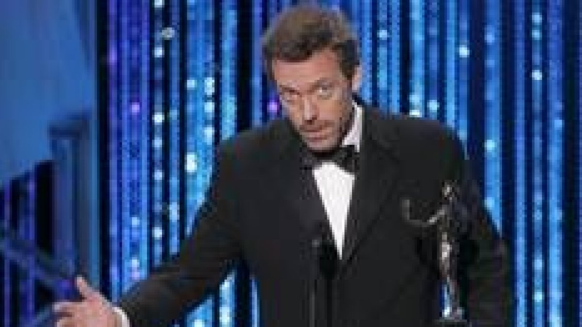 Hugh Laurie, durante la entrega de uno de sus múltiples premios