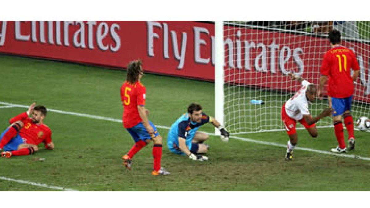 Suiza da la sorpresa al ganar a España 1-0.
