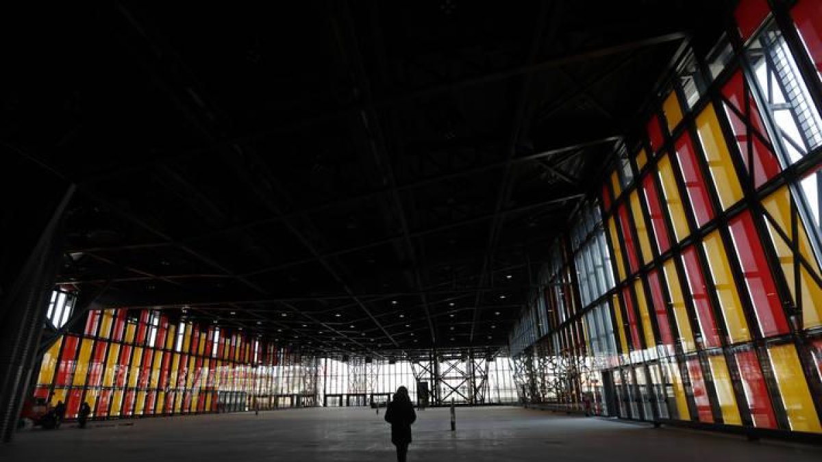 Interior del Palacio de Exposiciones y Congresos de León.