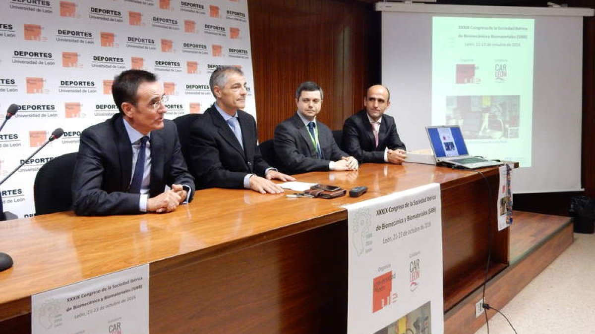 La Universidad de León inauguró ayer el Congreso de la Sociedad Ibérica de Biomecánica. DL