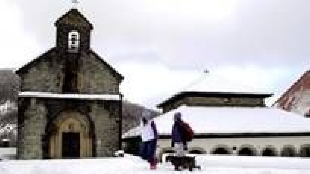 Imagen del paso de peregrinos de Roncesvalles, donde tuvo lugar la batalla en el año 808