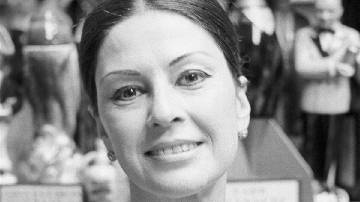 La trapecista Maria Cristina del Pino Segura, más conocida como Pinito del Oro, el  15 de febrero de 1968.
