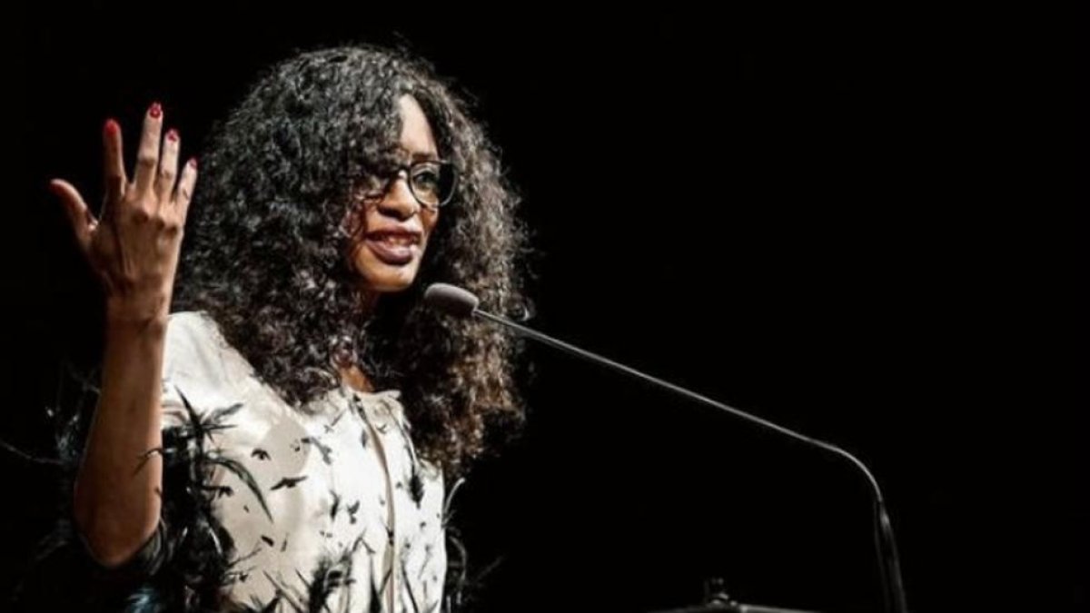 Sylvana Simons, durante un acto del partido político Artikel 1.