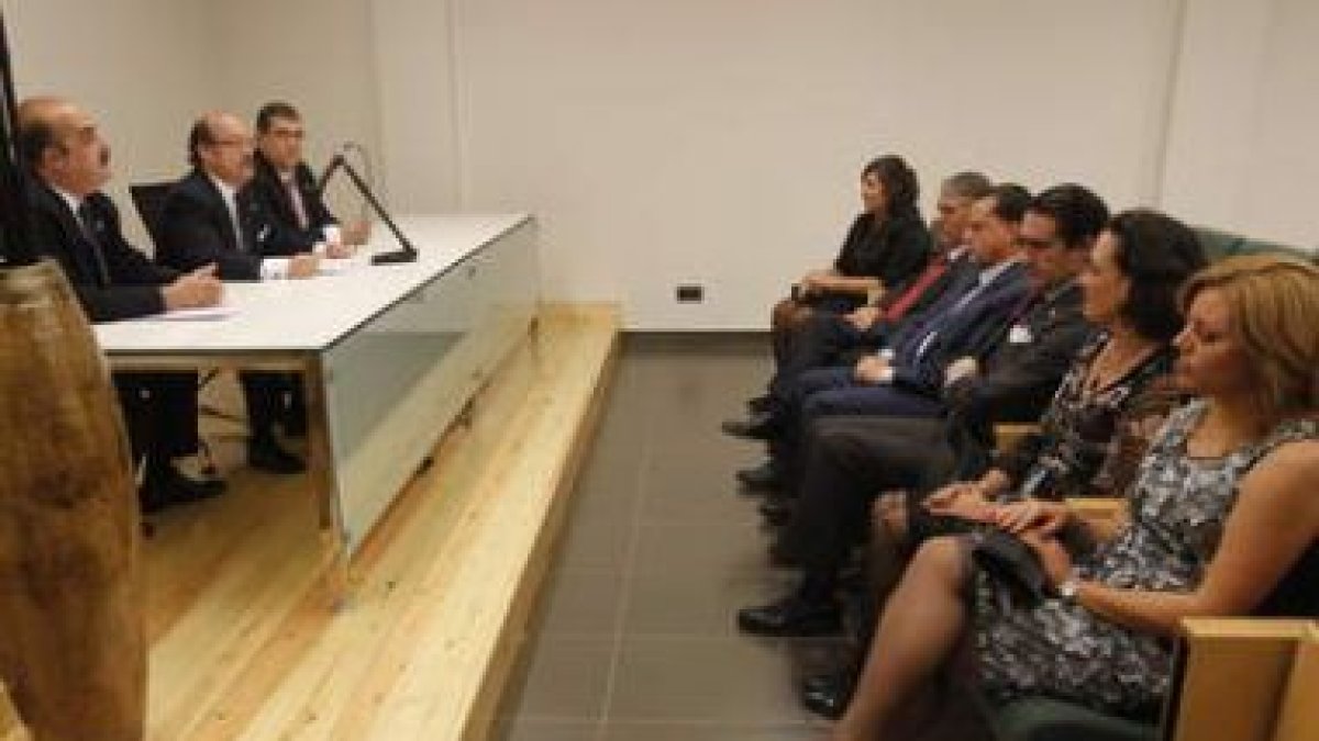 Un momento de la inauguración del Colegio de Abogados.