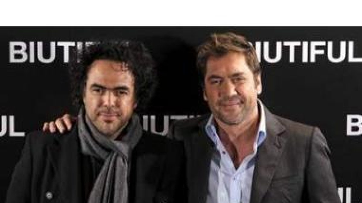 El director de 'Biutiful', Iñárritu, que compite al Bafta de mejor filme no inglés y Javier Bardem