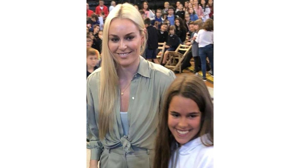María Martín-Granizo junto a Lindsey Vonn. DL