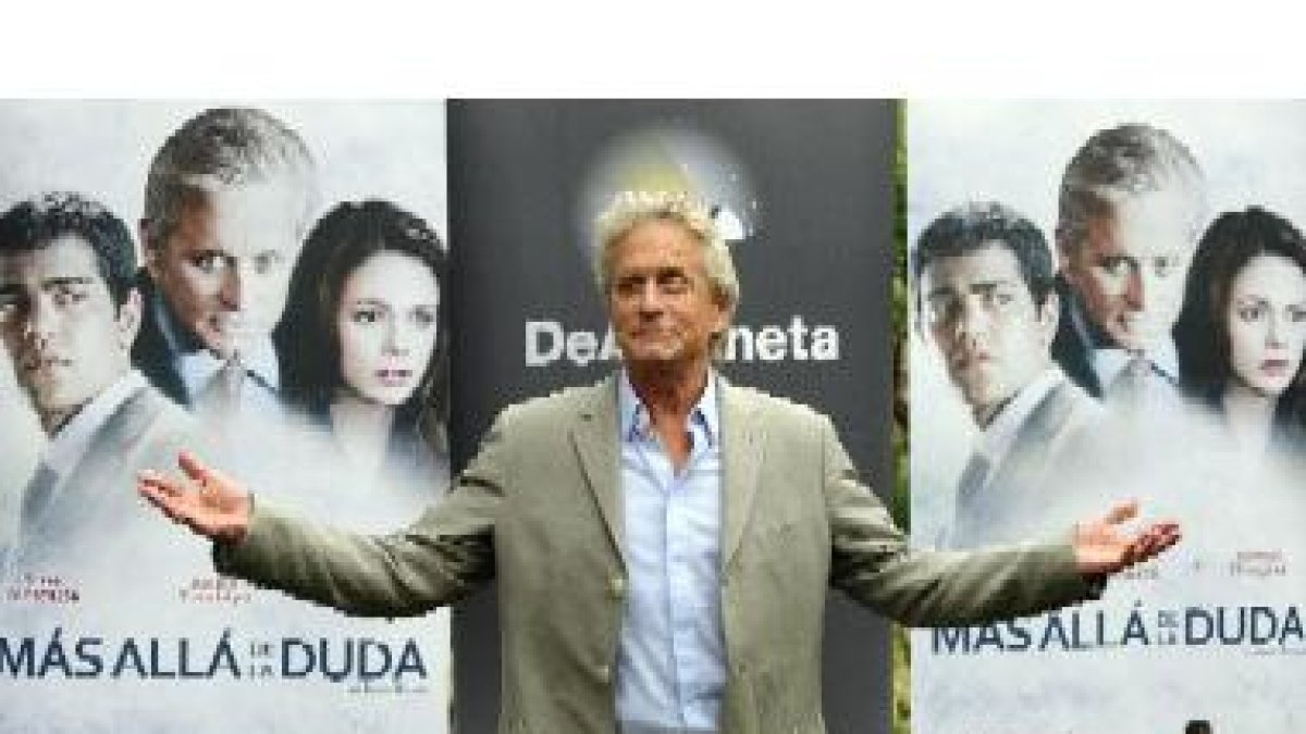 Michael Douglas durante la presentación de la película.