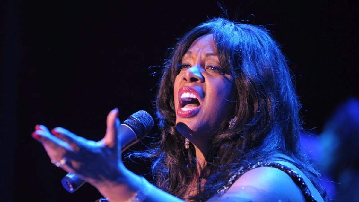 La cantante estadounidense Donna Summer, durante un concierto en Berlín.