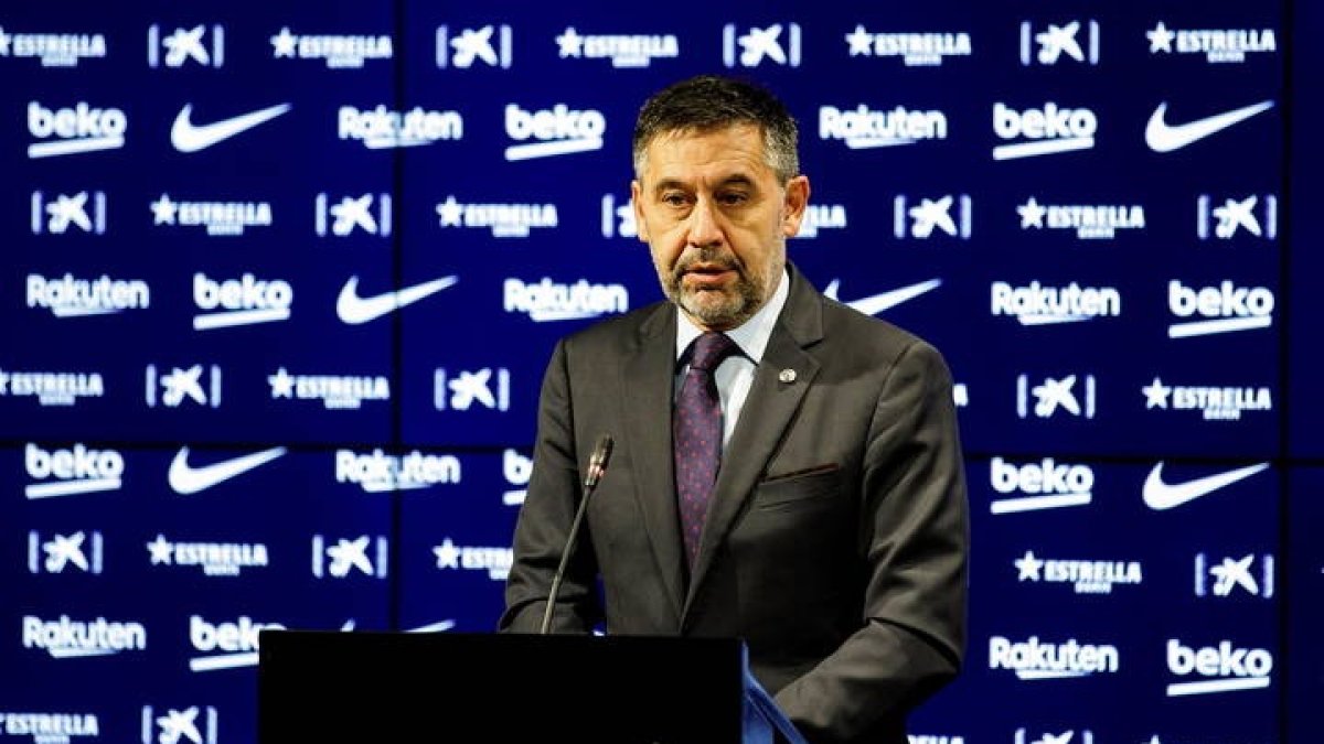 Bartomeu será denunciado por la Fiscalía a raíz del 'caso Negreira'. GERMÁN PARGA