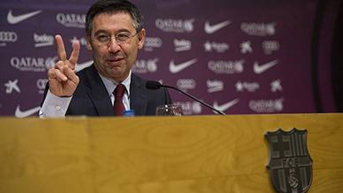 Bartomeu en rueda de prensa.