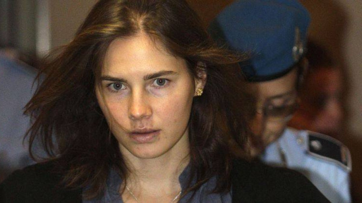 Amanda Knox llega al tribunal de Perugia, en septiembre del 2011.