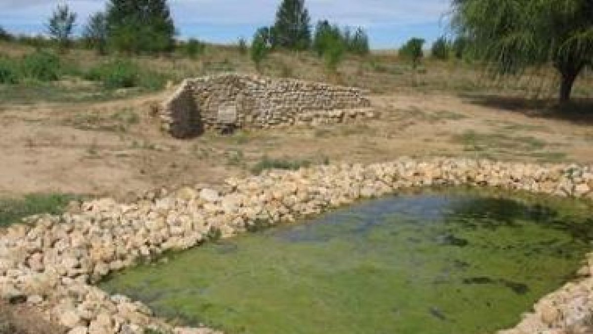 Fuente de las Fontanas, una de las charcas naturales que fue vital para la ganadería y los agriculto