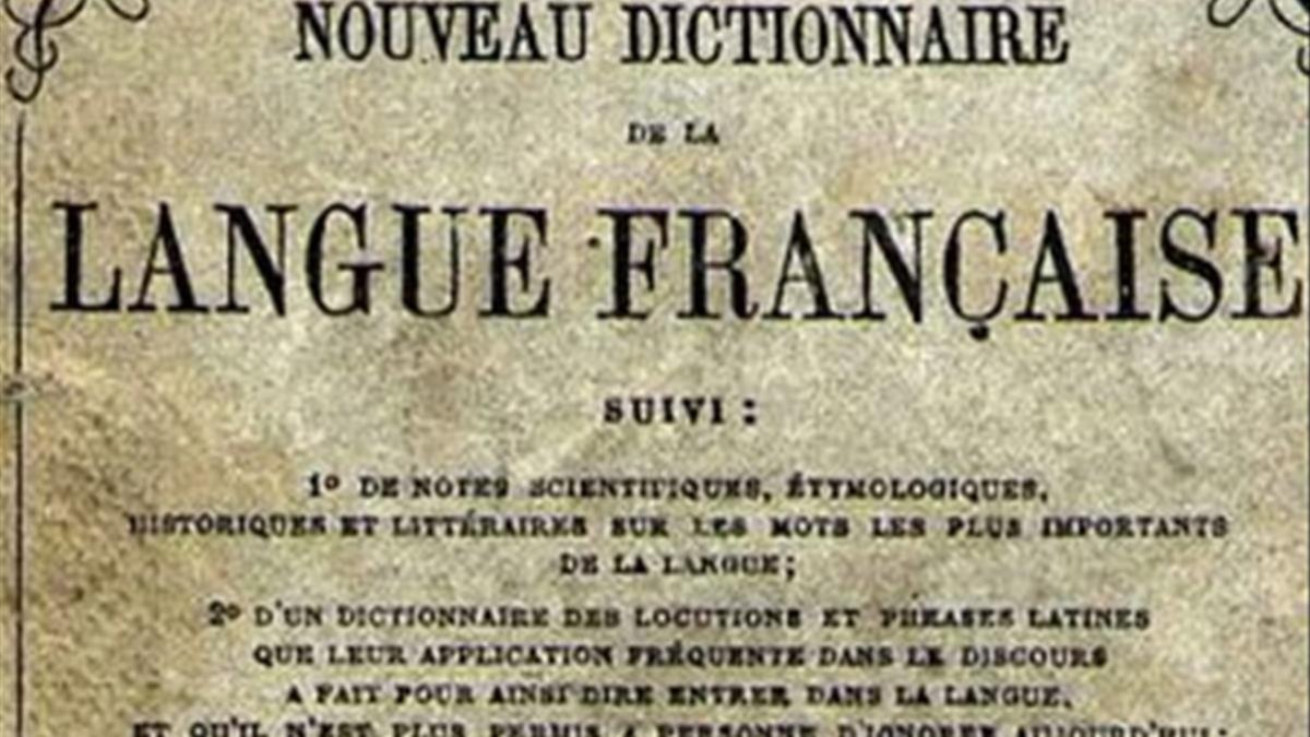 Portada del primer diccionario Larousse, de 1858.