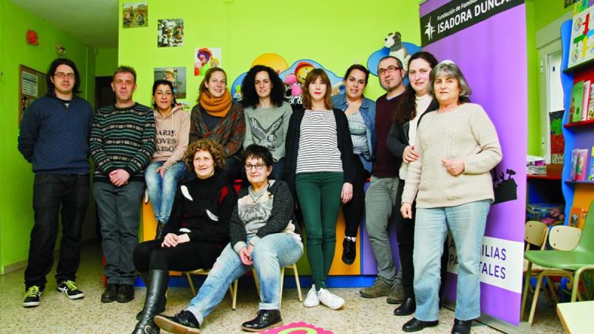 Parte de los trabajadores de la Fundación de Familias Monoparentales Isadora Duncan