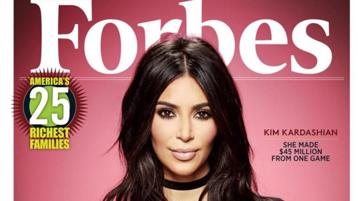 Kim Kardashian, portada de 'Forbes' .