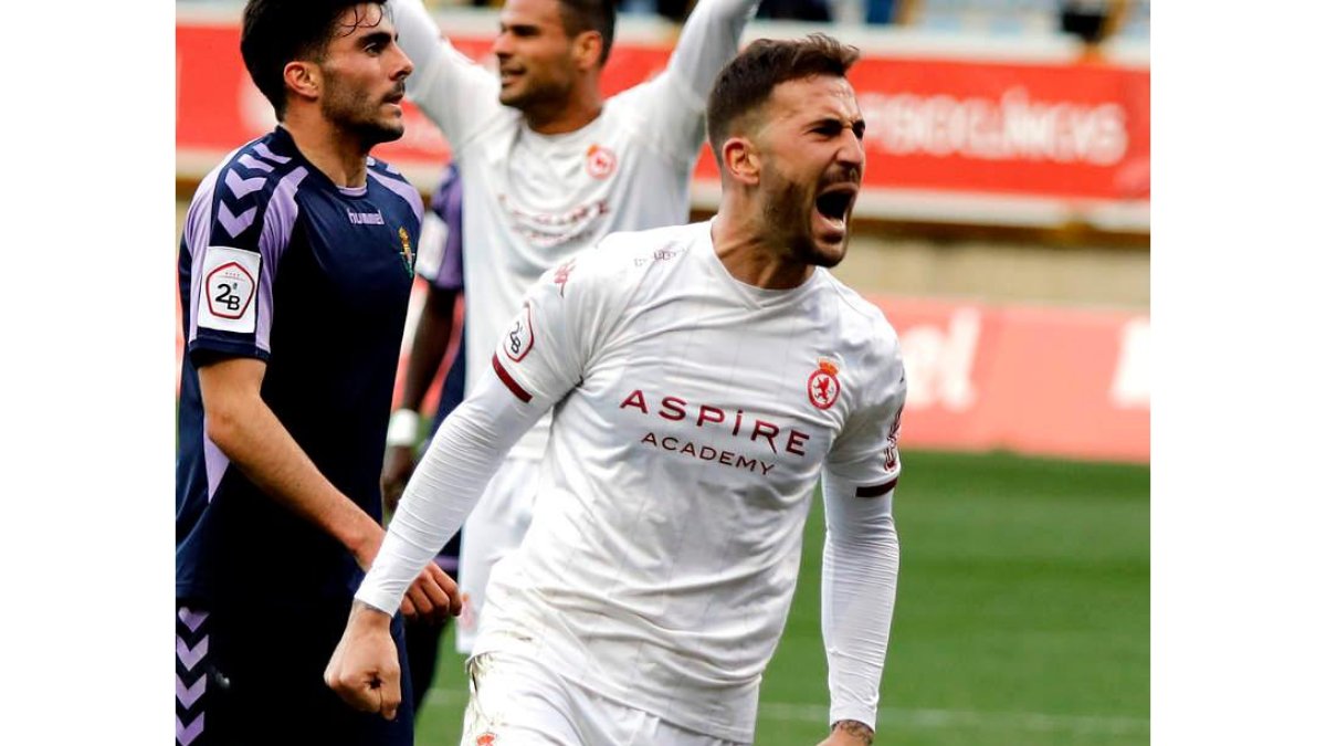 Dioni se enfrenta a su exequipo Fuenlabrada con ganas de gol. MARCIANO PÉREZ