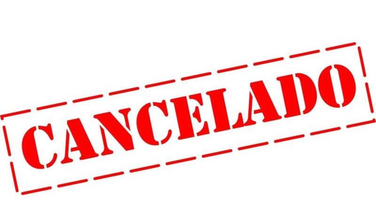Cartel de cancelado