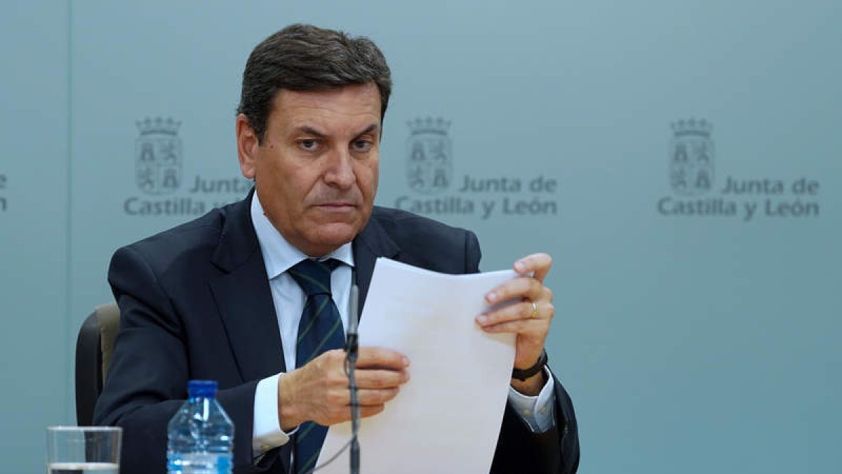Imagen del consejero de Economía, Carlos Fernández Carriedo. NACHO GALLEGO