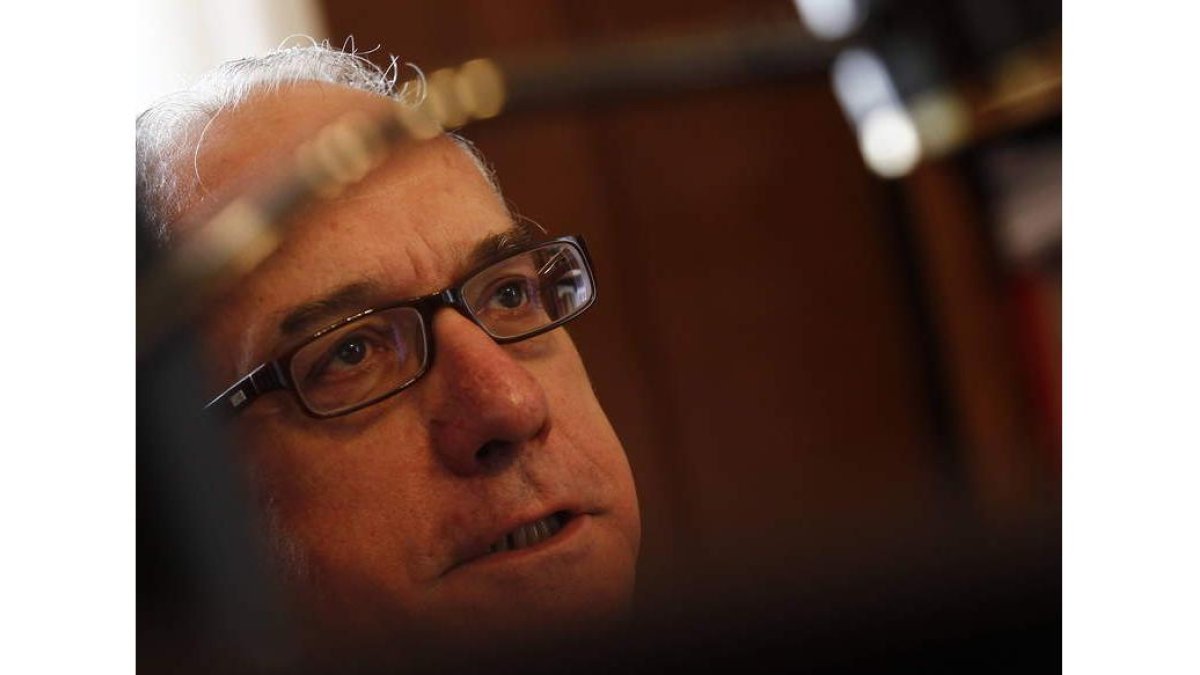 El presidente de la Audiencia Provincial, Manuel García Prada, en la entrevista.
