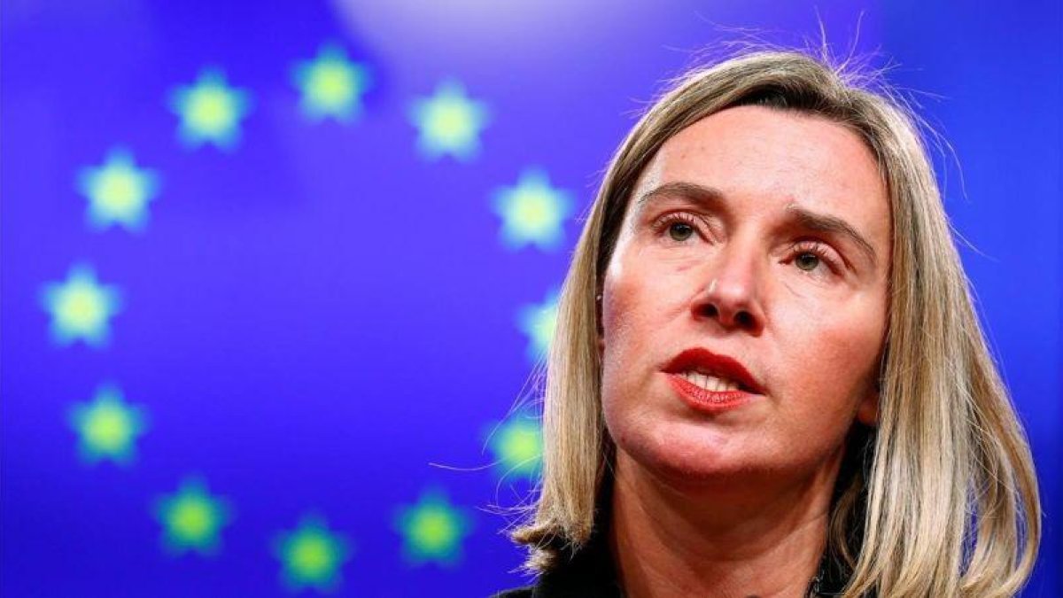 La jefa de la diplomacia europea, Federica Mogherini.