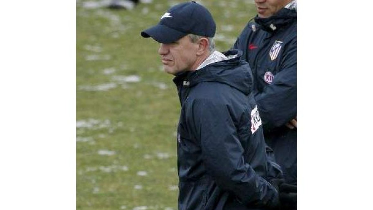 Aguirre ayer, en el Calderón