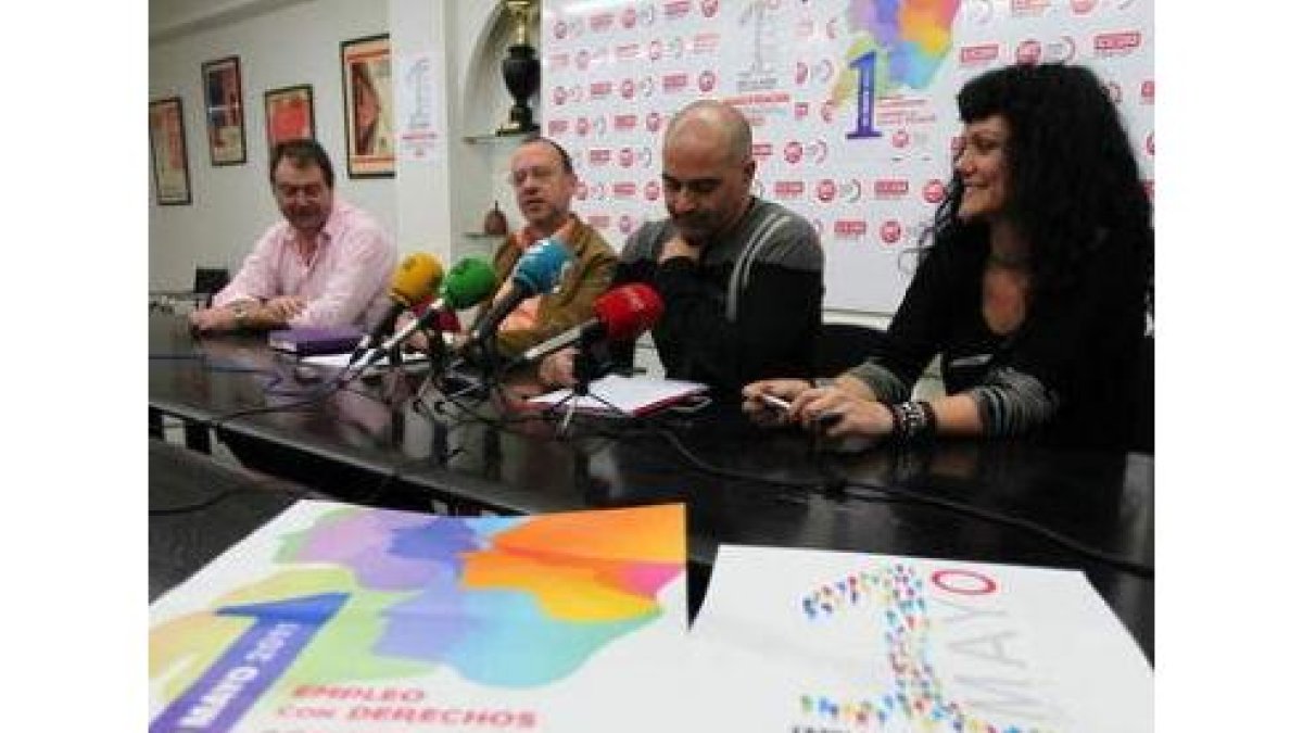 Los sindicatos presentaron los actos del 1 de Mayo.