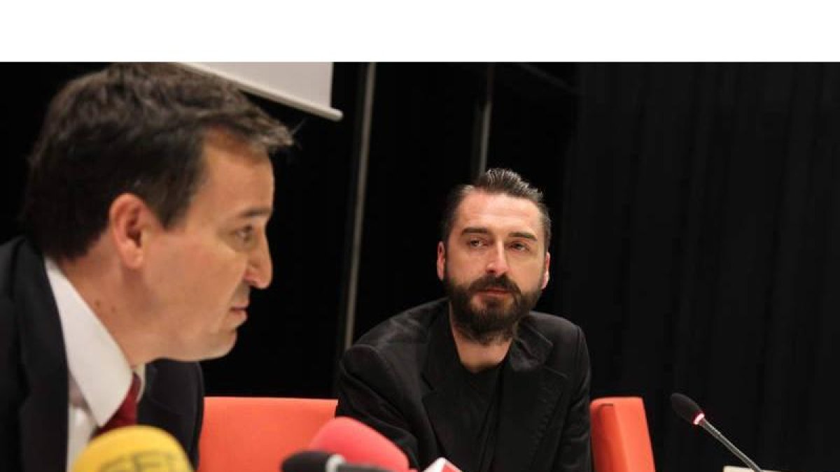 José Ramón Alonso y Agustín Pérez Rubio el pasado 26 de diciembre, tras anunciar éste último su dimisión.