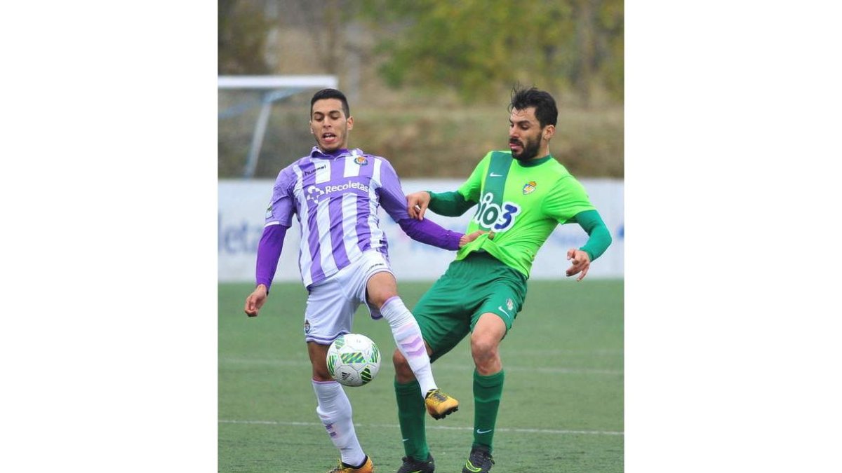 El pulso entre el Valladolid B y la Deportiva acabó con triunfo para los locales que acertaron en dos ocasiones ante la portería. GONZÁLEZ EGEA