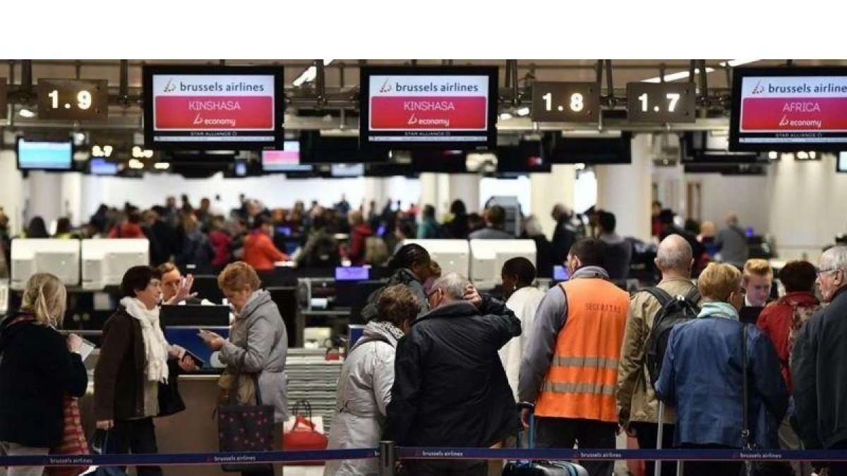 Aeropuerto internacional de Bruselas.