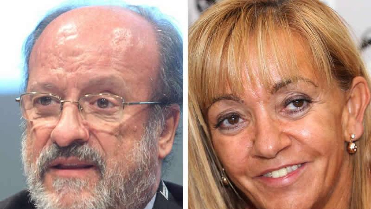 León de la Riva e Isabel Carrasco.