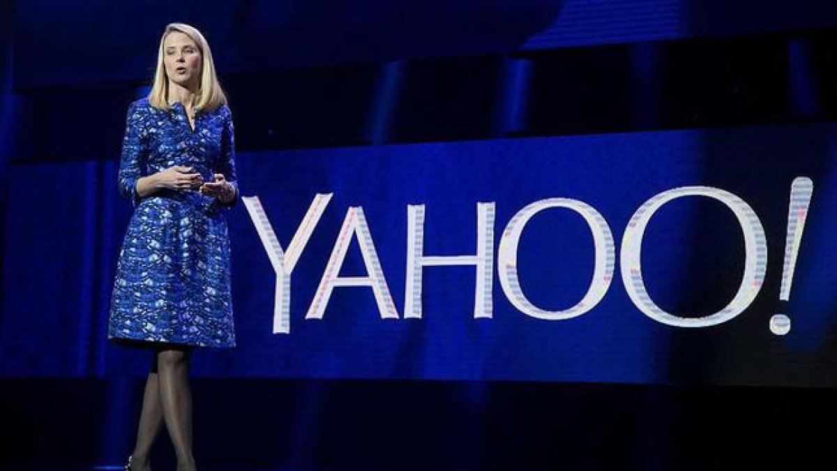 Marissa Mayer, consejera delegada de Yahoo, en un acto en la feria de electrónica de Las Vegas en el 2014.