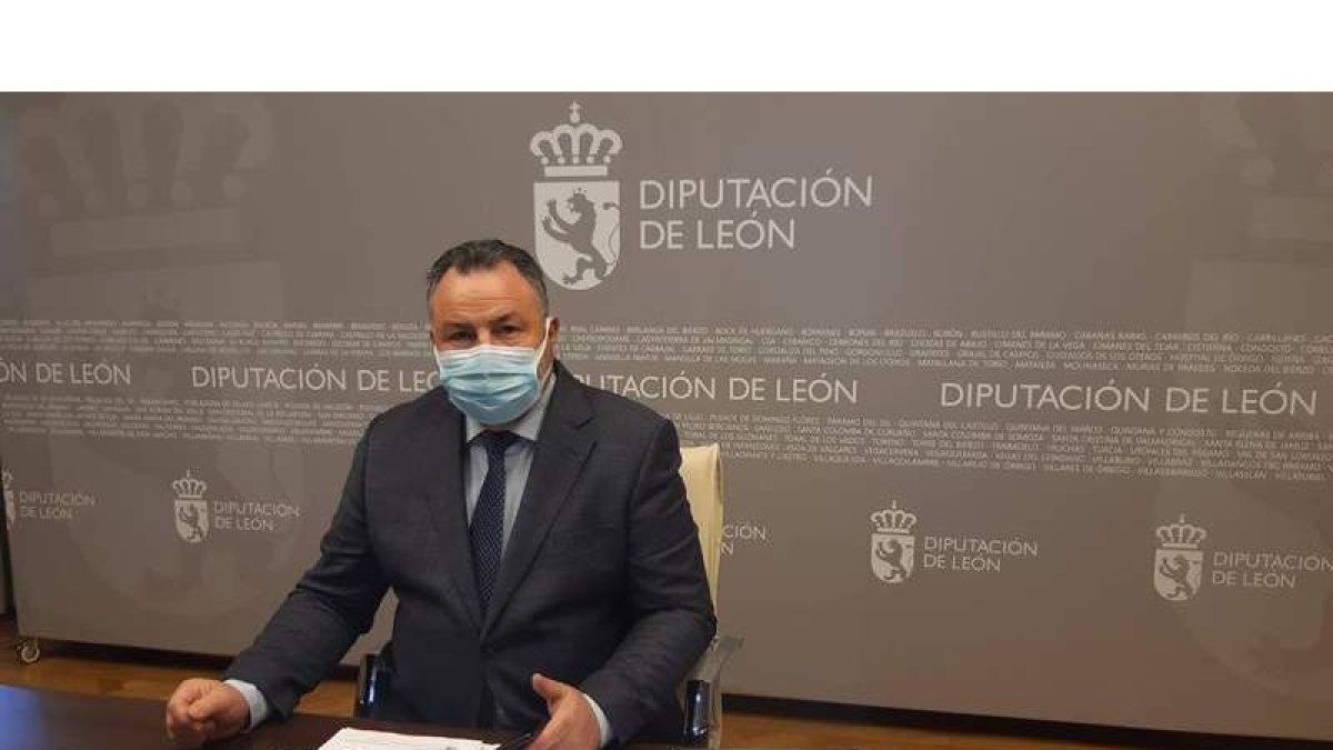 Eduardo Morán, presidente de la Diputación, ayer. DL