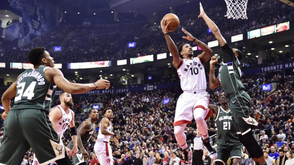 DeRozan, en acción.